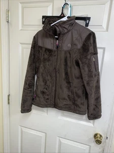 Nike ACG Damen Fleece Full Zip Kunstfell gefütterte Jacke braun Gr. Medium Taschen - Bild 1 von 4
