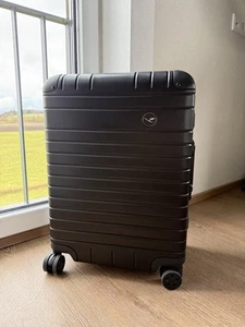 Lutthansa Aluminium Collection Cabin TrolleyKoffer S Black - Bild 1 von 9