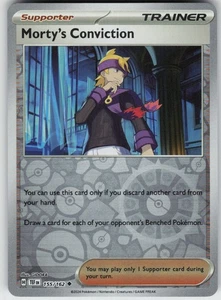PO-01 Reverse Holo Morty's Conviction 155/162 Uncommon SV05: Temporal Forces - Picture 1 of 1