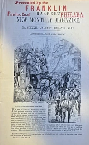 1873 Locomotion Travel Boats Ships Horses Coaches Balloons Trains illustrated - Picture 1 of 5
