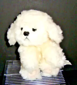 Russ "Muffin Jr." Plush White Bichon Frise Puppy Stuffed Animal Toy - Picture 1 of 10