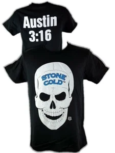 Stone Cold Steve Austin 3:16 Skull Legends Collection Mens Black T-shirt - Picture 1 of 5