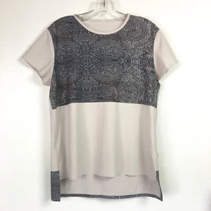 Lululemon Damen 8 10 Snapshot Tee Beaded Envy Kurzarmshirt grau blau - Bild 1 von 5