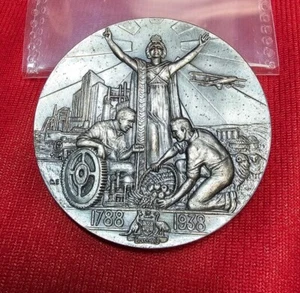 1938 AUSTRALIA 150 ANIVERSARIO DEL ASENTAMIENTO BRITÁNICO PLATA - Imagen 1 de 2