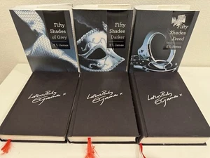 Fifty Shades Of Grey Darker Freed Trilogy E.L. James. Hardcover 1st Ed 1st Print - Picture 1 of 12
