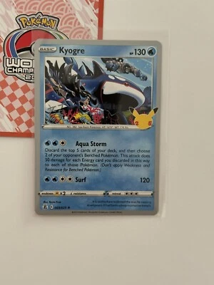 Kyogre 003/025 2023 World Championships Deck Variant Pokemon NM Celebrations k - Image 1 of 2