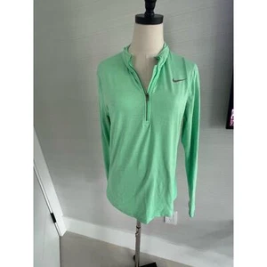 Nike Women’s Element 1/2 Zip L.S Running Shirt - Mint. Size Large - Picture 1 of 3