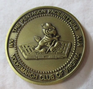 Moneda Desafío Club Volksmarch de Virginia Pentagon Pacesetters - Imagen 1 de 4