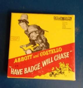 Vtg 8mm Castle Films Abbott and Costello "Have Badge, Will Chase" *Still Taped - Picture 1 of 3