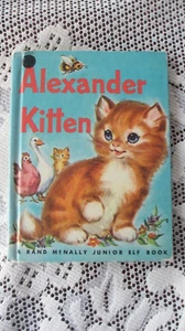 Vintage ALEXANDER KITTEN 1959 Rand McNally Junior Elf Book - Picture 1 of 8