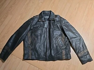 Kenneth Cole Reaction Leather Men’s Jacket Size XLarge Black - Picture 1 of 23
