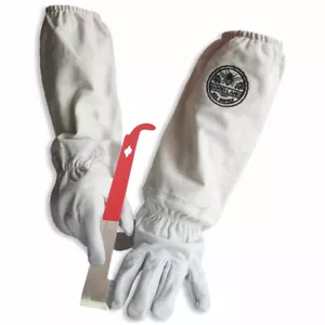 Cotton & Sheepskin Beekeeping XXLarge Gloves w/ J-Hook Hive Tool GL-GLV-JHK-XXLG - Picture 1 of 1
