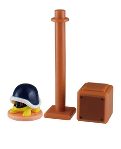 Super Mario Hirogaru World Trading Figur: Käfer & 1 Block & 1 Stange - Bild 1 von 2