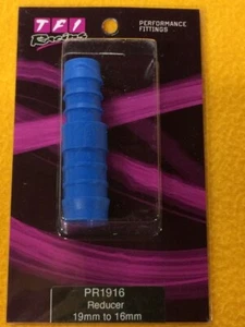 TFI PR1916 5/8" (16 mm) to 3/4" (19 mm) Barbed hose reducer joiner Plastic Blue - Picture 1 of 1