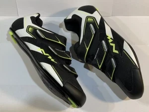 NORTHWAVE SONIC 2 CYCLING ROAD SHOES NEW WOMEN SIZE 10.5 BLACK NEON BICYCLE NW - Picture 1 of 12