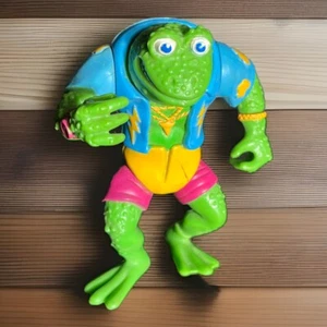 Vintage 1989 Ninja Turtles Action Figure - Genghis Frog - Loose - No Accessories - Picture 1 of 7