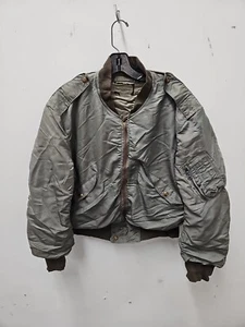 Original Vintage USAF Type MA-1 Flight Bomber Jacket Conmar Talon Zipper - Picture 1 of 20