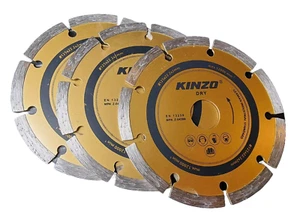 3x KINZO Diamanttrennscheiben (segmentiert) 125 x 22,23 mm für Flex Stein Beton - Bild 1 von 1