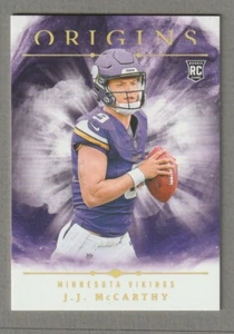 2024 Panini Origins JJ McCARTHY Rookie #103 Minnesota Vikings - Foto 1 di 2