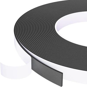 Weather Stripping Door Seal Black,Self Adhesive Foam Tape High Density Foam - Picture 1 of 6