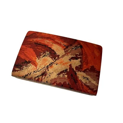 Vintage 1960s Red Clutch Cosmetic Jewelry Purse Vanity Storage MCM Decor - Image 1 of 4