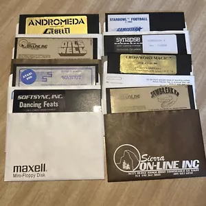 8 X Gioco per Computer SOLO Floppy Disk Atari Commodore - Foto 1 di 9