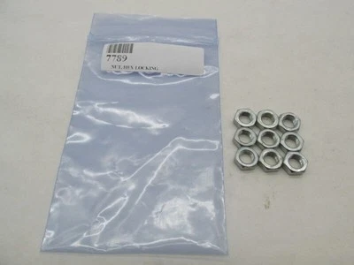 Lot of 9 Harley Davidson Genuine Chrome Hex Locking Nuts 7789 - Image 1 of 4