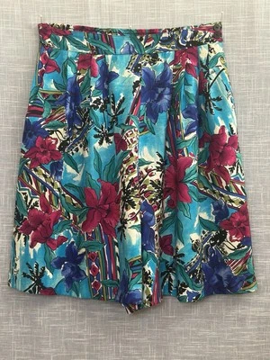 Pantalones Cortos Hawaianos De Colección Bobby Brooks L Falda Bolsillos Cintura Elástica EE. UU. NUEVOS SIN ETIQUETAS Foto 1 de 4