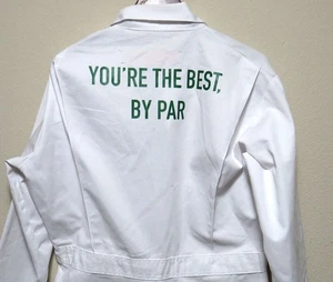 vtg GOLF CADDIE Jumpsuit Coveralls sz 40 Red Kap You're the Best By Par Uniform - Picture 1 of 10
