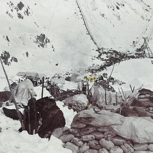 1898 Stereoview Mountain Climbing Golden Stair Petersons Trail Chillkoot Pass AK - Picture 1 of 2