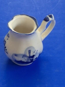 Brocca Delft piccola dipinta a mano blu bianco ottime condizioni - Foto 1 di 17