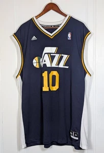 Adidas Utah Jazz NBA Basketball Jersey Alec Burks #10 Blue Size XXL 2XL Mens - Picture 1 of 3