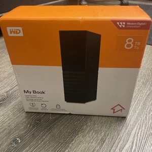 New/Sealed - WD My Book Desktop HDD High Capacity backup 8TB - Free Shipping! - Picture 1 of 5