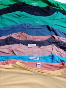 XL j. crew OLD NAVY misslook gildan time & tru 24/7 t shirt tops 10 Lot - Picture 1 of 12