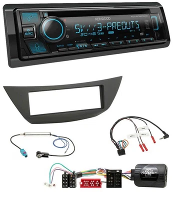Kenwood Bluetooth USB CD Lenkrad DAB Autoradio für Renault Laguna III 2008-2013 - Bild 1 von 4