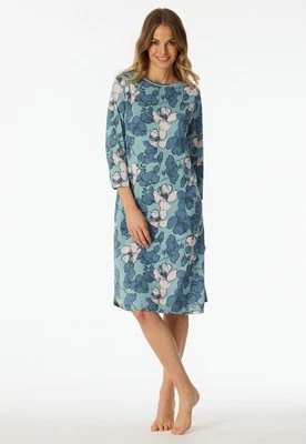 Schiesser Camicia da Notte Donna 100cm Vestaglia 3/4 Braccio 38 40 42 44 46 48 - Imagen 1 de 4