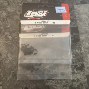 (B1) Losi LOSA6107 E-Clips, 6mm (12) ( Lot Of 2 ) - Picture 1 of 1