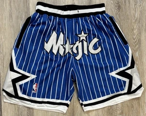Orlando Magic 1992-93 NBA Pin Stripe Basketball Shorts Size Small Just Don - Picture 1 of 9