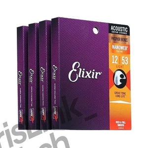 Elixir Acoustic Guitar Strings 11027/11052/16027/16052 Brass & Phosphor Bronze - Picture 1 of 18