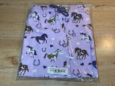 Pantalones cortos de salón pijama de franela de algodón pony caballo galopante Back in the Saddle XL Foto 1 de 4