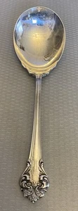 Reed Barton Sterling Silver L'Elegante Large Spoon Serving Casserole Berry monoW - Picture 1 of 9