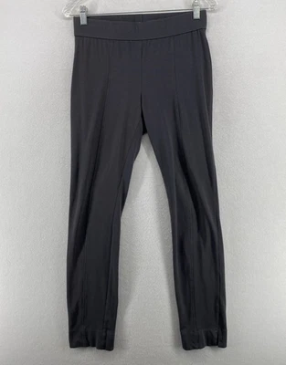EILEEN FISHER Pants XS Organic Cotton Stretch Jersey Slim Ankle Pull On Gray USA - Image 1 of 4