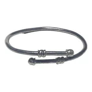Sterling Silver Bypass Bangle Bracelet 925 2.75” 24.8g - Picture 1 of 7