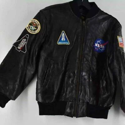 Chaqueta de cuero para hombre X NASA Bomber Alpha Industries talla L (Z2728E) Foto 1 de 4