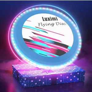 Flying Disc Toy for Kids Glow in The Dark LED Lights Waterproof Rechargeable FC1 - Picture 1 of 8