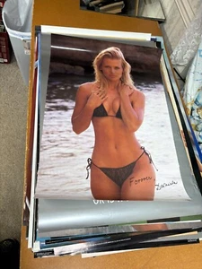 #18 Vintage 90s Daniela Pestova Black Bikini 32x22 NEXT Poster Day Dream Pub. - Picture 1 of 5