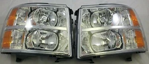 FOR 2007 - 2013 Chevrolet Silverado Chevy Direct Replacement Headlight Set - Picture 1 of 1