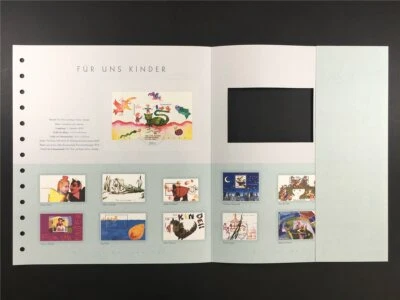 GERMANY ART-EDITION 2001/28 BLOCK 55 KINDER TIERE VÖGEL - Image 1 of 4