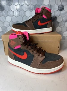 Nike Air Jordan 1 ZM Air CMFT 2 Cacao Wow Picante Rojo W 7.5 Zapato DV1305-206 NUEVO EN CAJA - Imagen 1 de 19