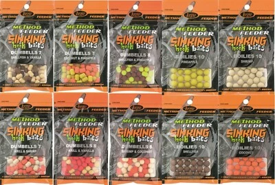 Lorpio Method Feeder Hook-Baits Sinking Dumbells Boilies Karpfenköder Carp Köder - Bild 1 von 3